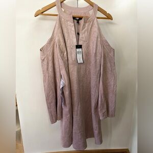 BCBGMaxAzria Blush Long Sleeve Cold Shoulder Dress